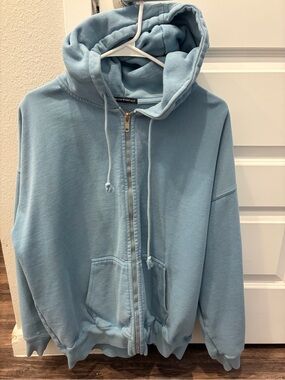 Brandy Melville Christy Hoodie in Light Blue